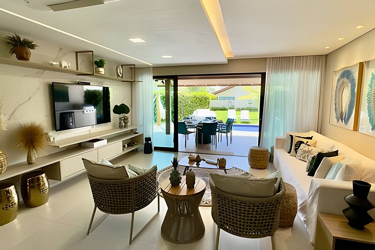 Bangalô Mar & Sol | Luxo Beira-Mar em Carneiros