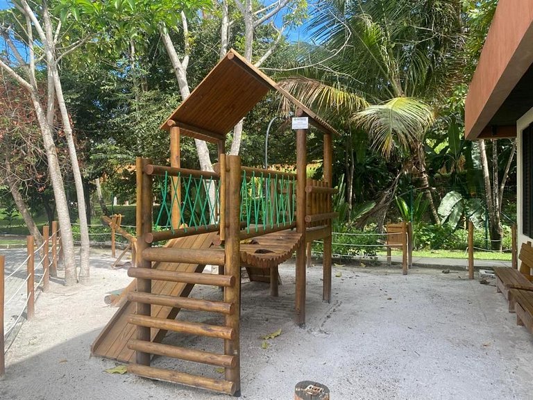 Apê Maré Serena | Deck, Rede & Mar em Carneiros