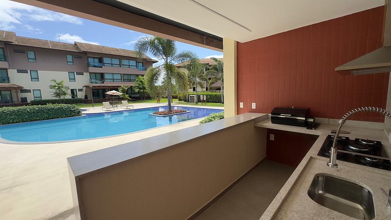 Apê Terraço do Mar | Deck & Rede em Carneiros